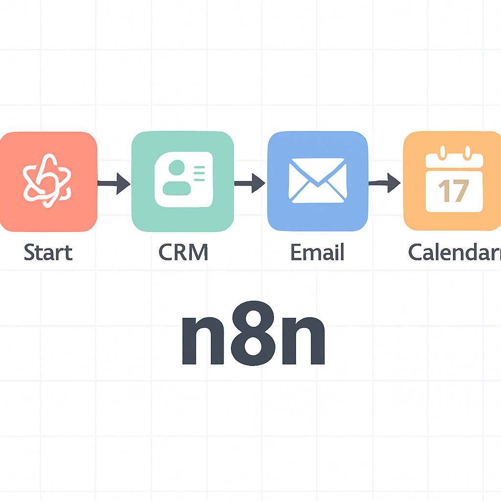 CRM, email, and calendar integration in n8n without Zap sprawl